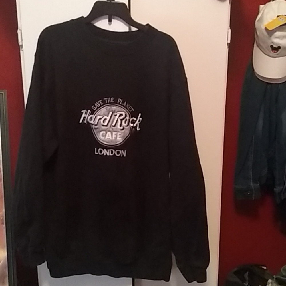 RARE 🔥hard rock cafe, save the planet sweatshirt
